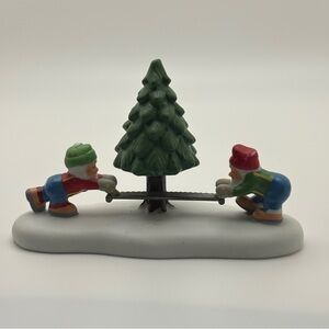 Department 56 "The Came They Sawed" #6003125 - North Pole Series
